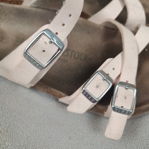 Birkenstock Franca Vegan Sandals Womens 40 US 9-9.5 Light Rose‎ Pink Strappy - Picture 2 of 9